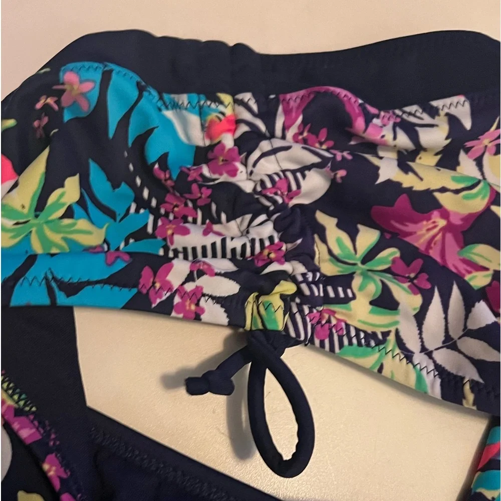 - Christin Michael XXL Navy Floral Hipster Bikini! NEW!
